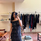 LEATHER WOVEN DRESS