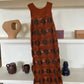 LEATHER WOVEN DRESS