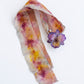 PURPLE ORCHID DYED SILK NECKLACE