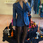 LEATHER JACKET ~ BLUE