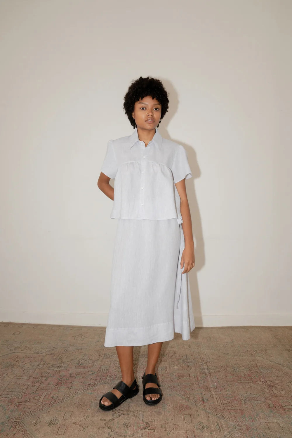 EUVA SKIRT LIGHT BLUE