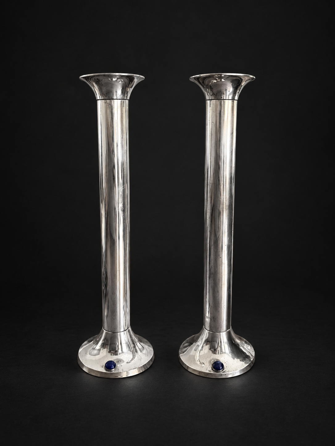 VINTAGE COLUMN CANDLEHOLDERS
