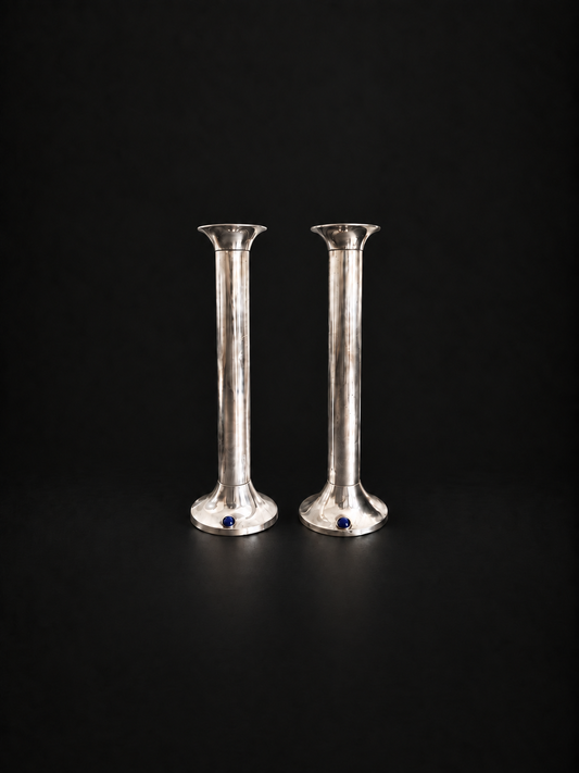 VINTAGE COLUMN CANDLEHOLDERS