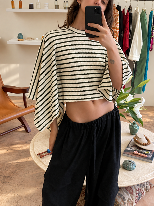 GREEN PONCHO TEE