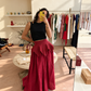 LONG RED SKIRT