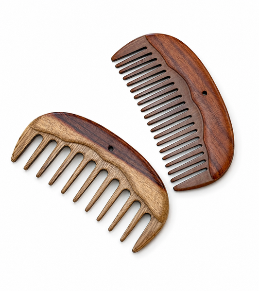 MEXICAN WOODEN HAIR COMB