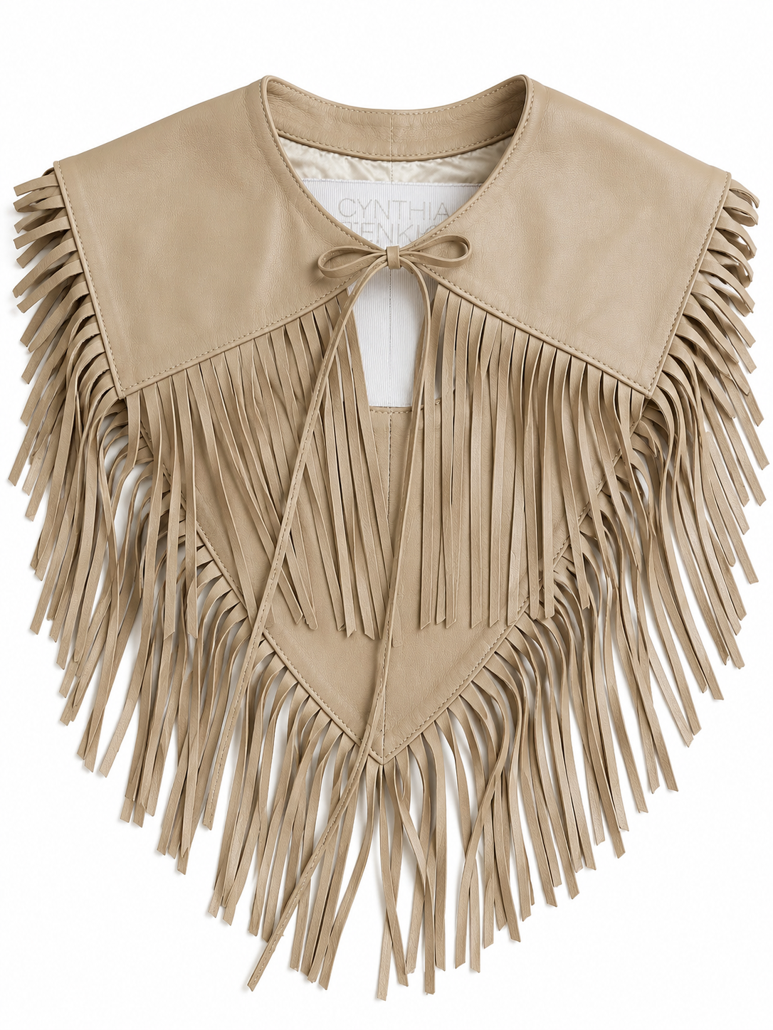 LEATHER MINI CAPE
