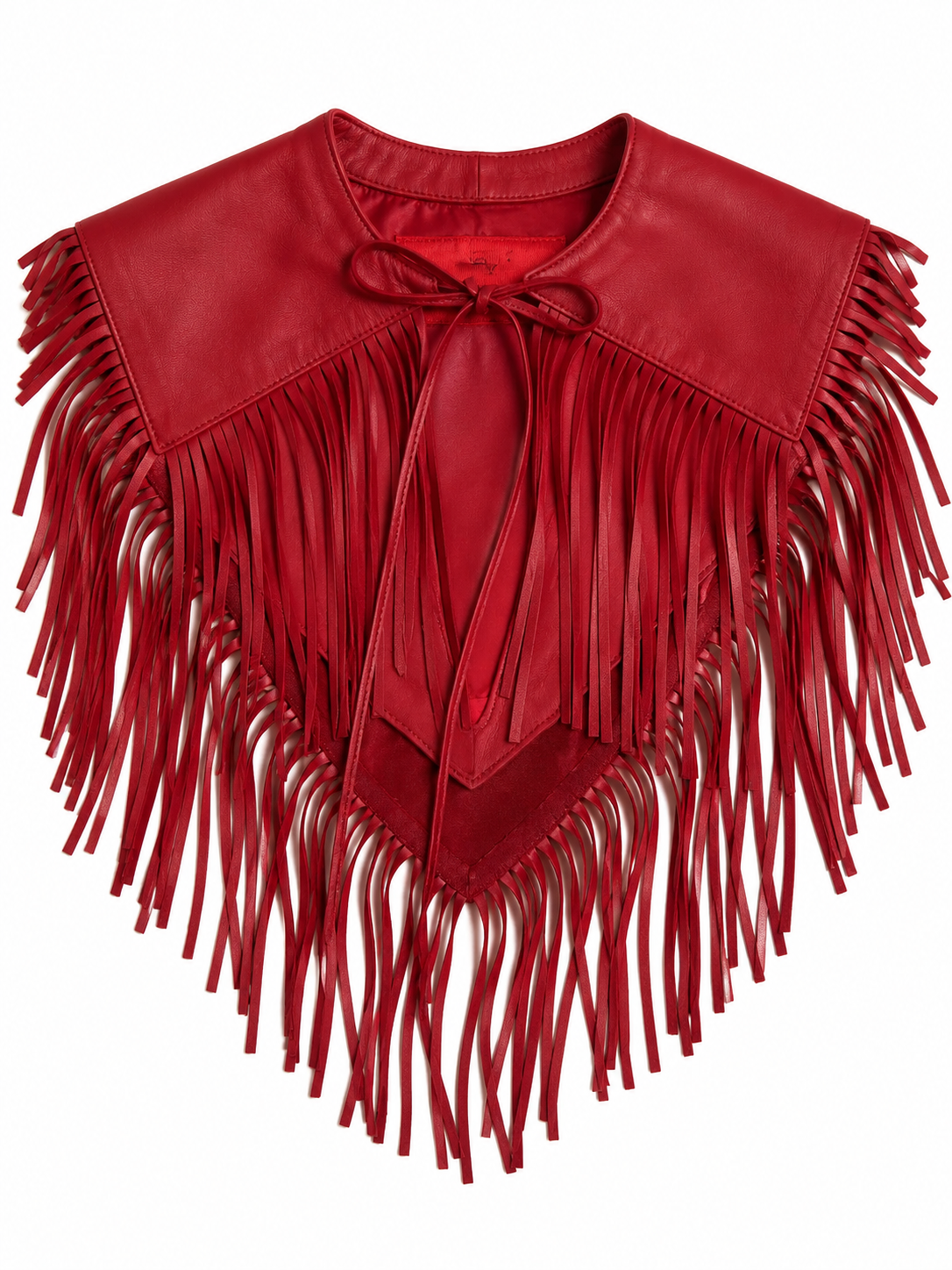 LEATHER MINI CAPE