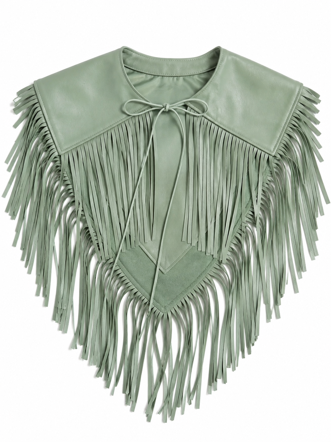 LEATHER MINI CAPE