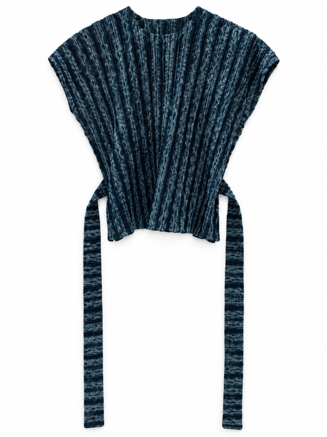 BLUSA DE LINO AZUL