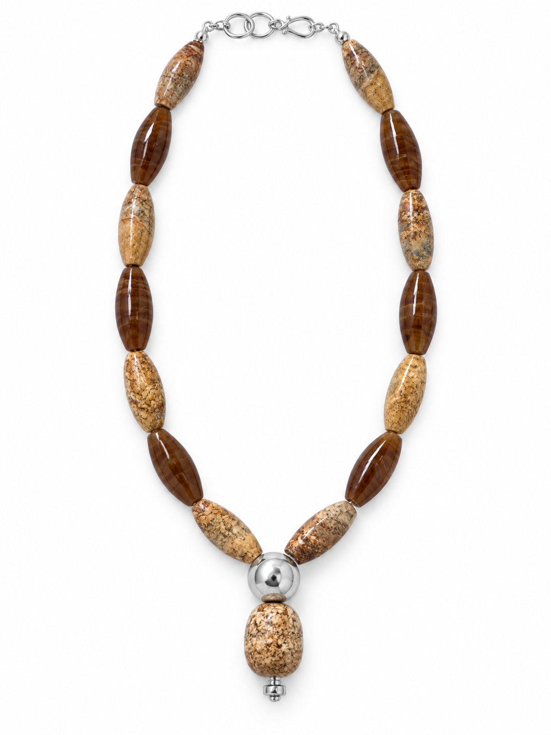 BROWN ONYX NECKLACE
