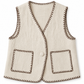 CREAM WOOL VEST