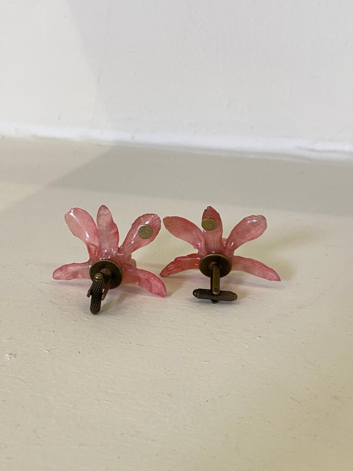 ORCHID CUFFLINKS