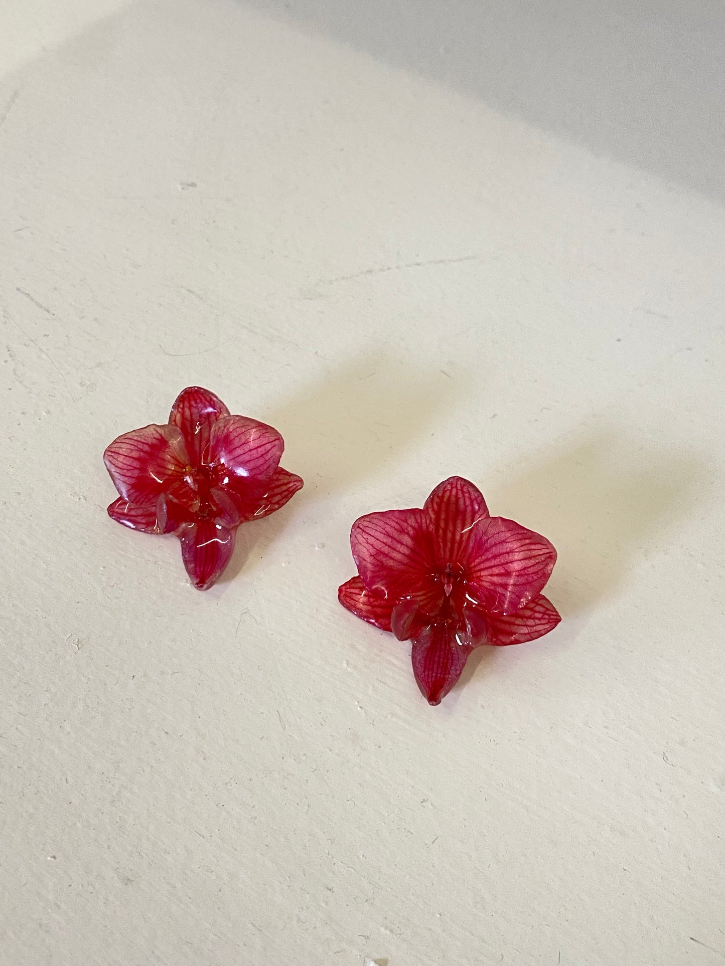 PINK ORCHID EARRINGS