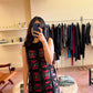 LEATHER WOVEN DRESS