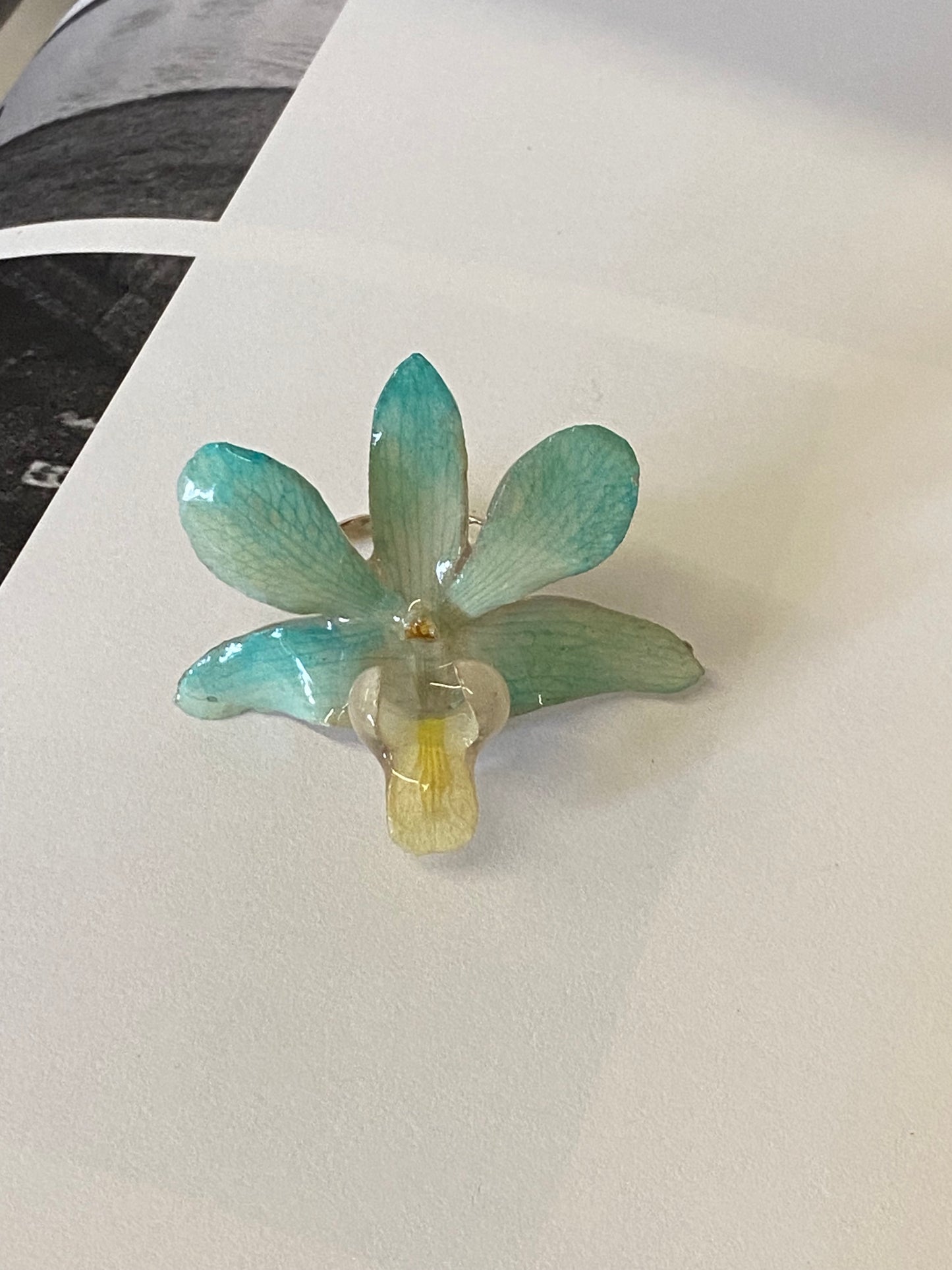 GREEN ORCHID RING