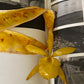 YELLOW ORCHID SILK NECKLACE