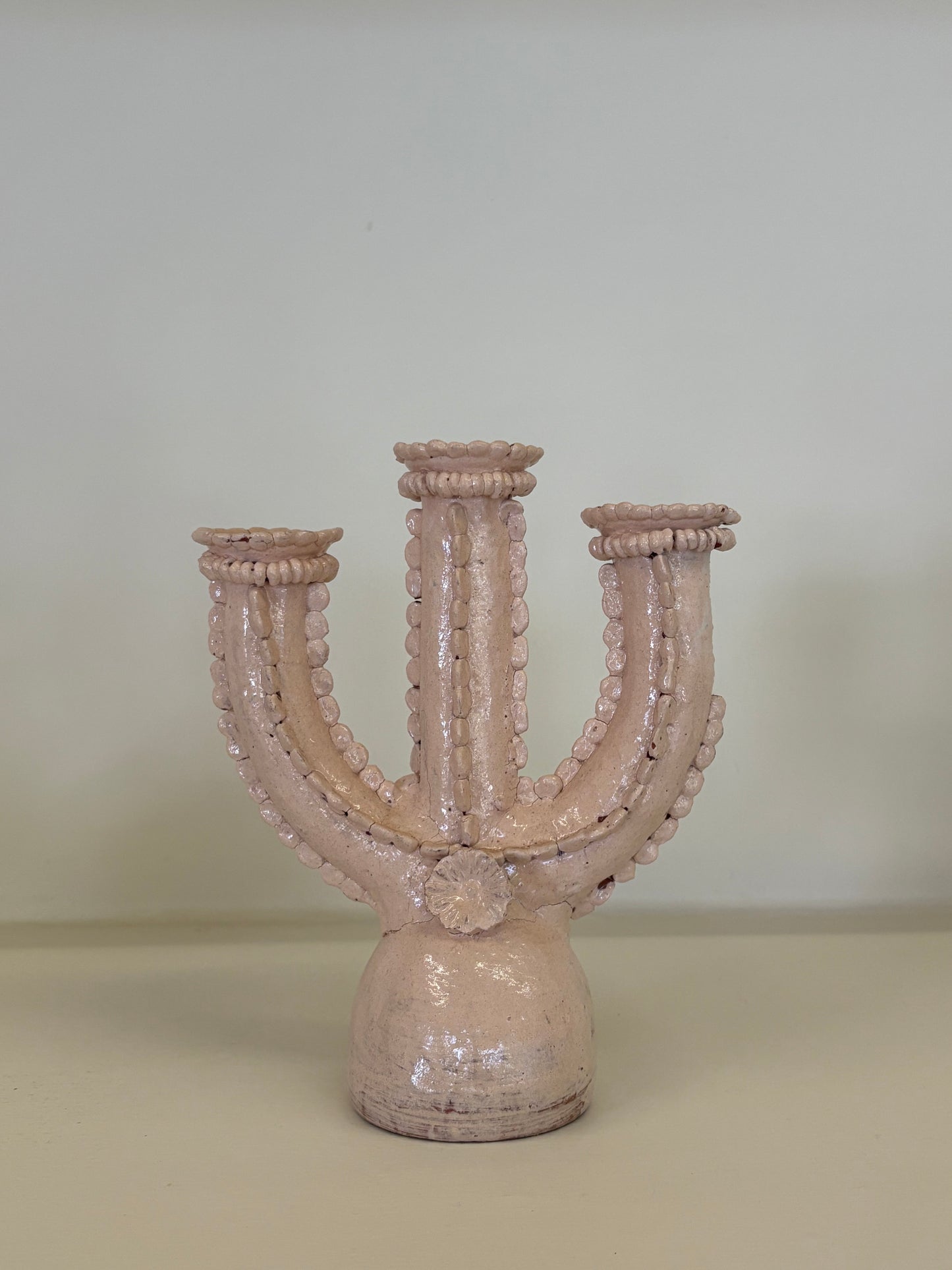 PINK CANDLE HOLDER