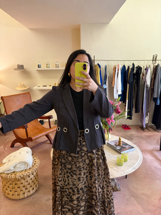 SONIA RYKIEL VINTAGE LINEN BLAZER