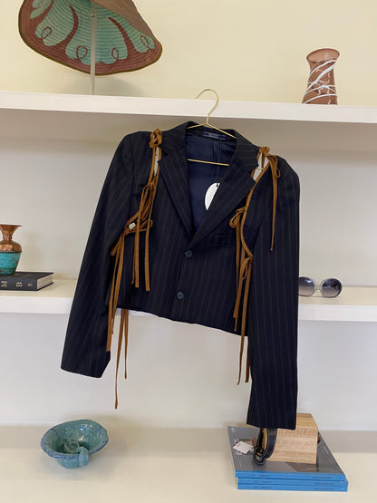 CROPPED APRON BLAZER