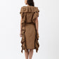 CUSHION WITH RUFFLE TOP