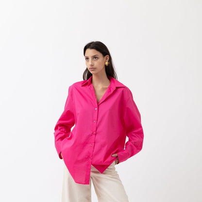 DOUBLE POSITION SHIRT FUCHSIA