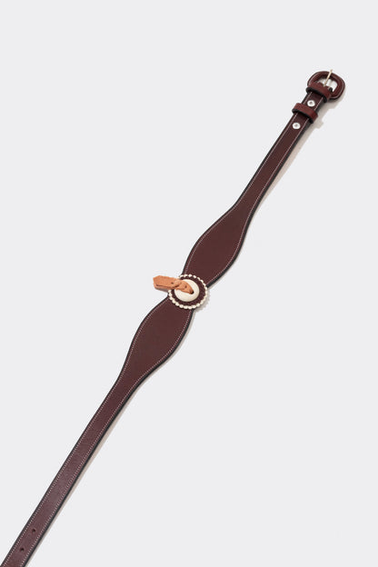 BURGUNDY SOLID CORRELLON BELT