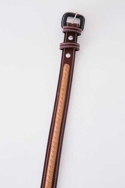 BURGUNDY ROPE BELT