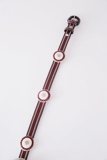 BURGUNDY CHARRO BELT