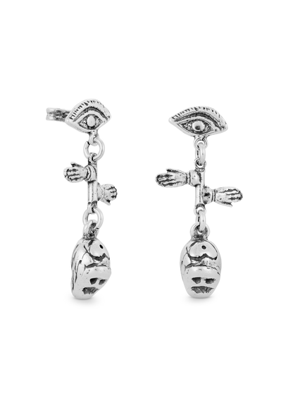 MINI SKULL EARRINGS ORO