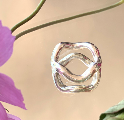 ANILLO ONDA SILVER
